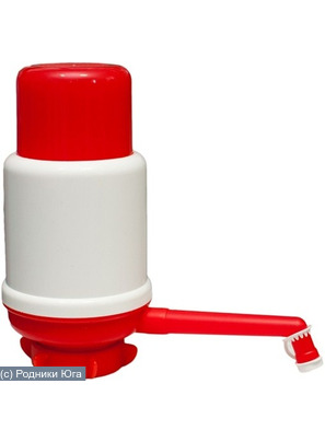 Ручная помпа для воды Dolphin красная